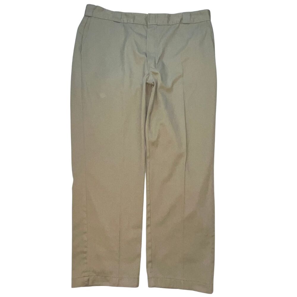 Dickies Mens 42x30 Khaki Pants Khaki Workwear Utility Trousers Uniform Jeans